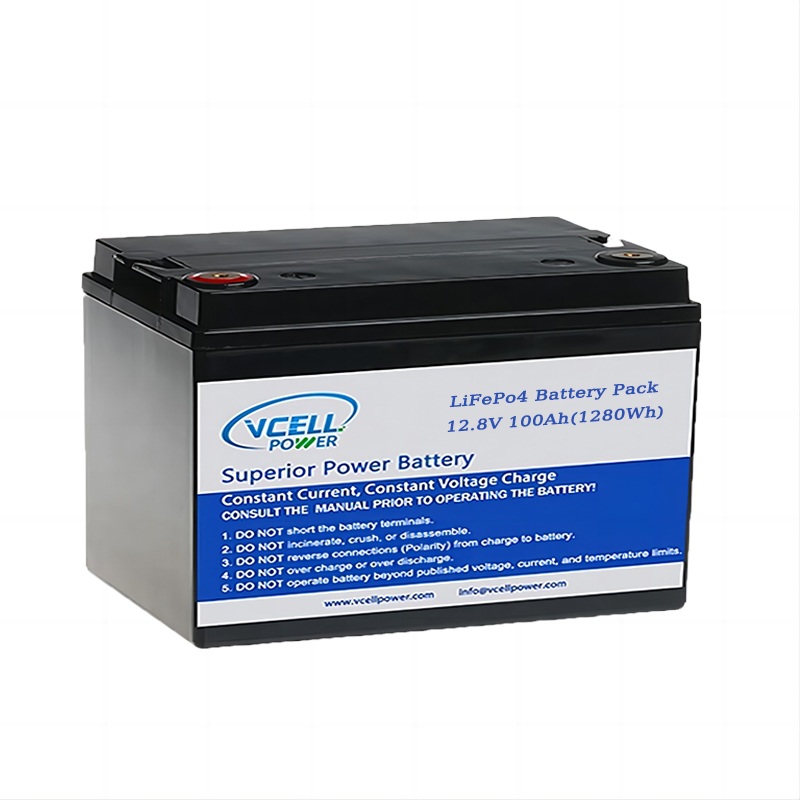 12,8 V, 12 V, 100 Ah, zyklenfester LiFePO4-Akku