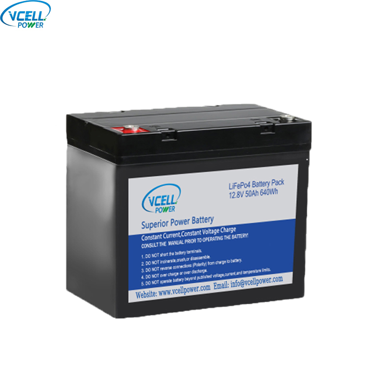 12,8 V 50 Ah Deep Cycle LiFePO4-Akku