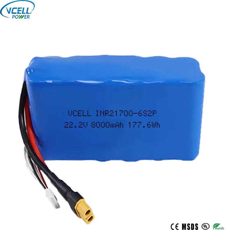 22,2 V 8000 mAh 21700 Lithium-Ionen-Akku