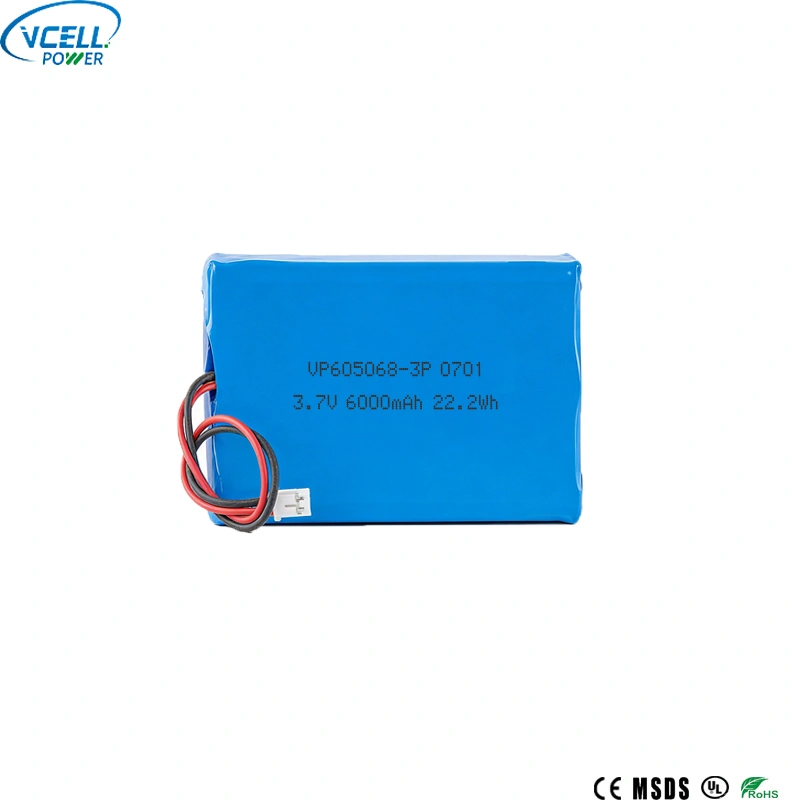 3,7 V 6000 mAh 605068 3P Li-Polymer-Akku