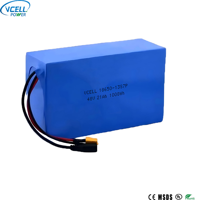 48 V 21 Ah 18650 wiederaufladbarer Lithium-Ionen-Akku